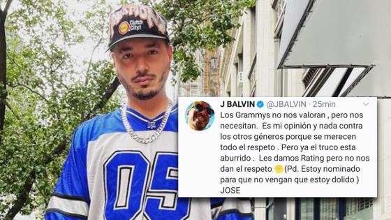 J Balvin, el boicoteador de los Grammy que terminó boicoteado.