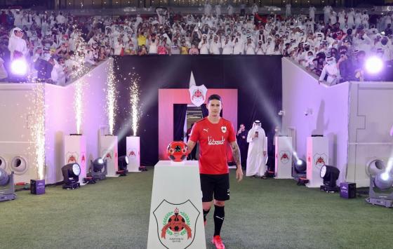 El error que cometió el Al-Rayyan en presentación de James Rodríguez El error que cometió el Al-Rayyan en presentación de James Rodríguez