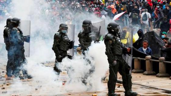 manifestaciones en Bogotá