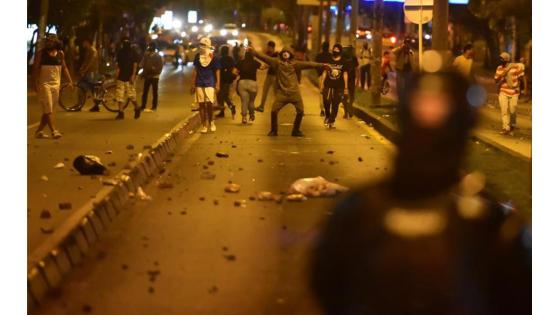 Protestas en Bogotá: 4 polícias heridos y 10 manifestantes capturados