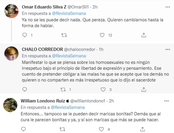 Reacciones al discurso homofóbico del sacerdote del Tolima. 