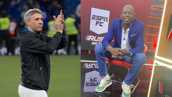 Tino Asprilla y Hernán Crespo Tino Asprilla y Hernán Crespo