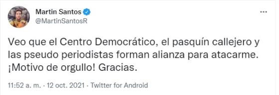 'Encontronazo' entre Vicky Dávila y Martín Santos, por las Farc 'Encontronazo' entre Vicky Dávila y Martín Santos, por las Farc