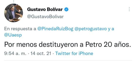 Reacción de Gustavo Bolívar a problema de basuras