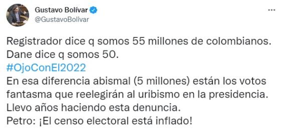 Registrador Nacional cuestiona al DANE e invita al director a un debate Registrador Nacional cuestiona al DANE e invita al director a un debate