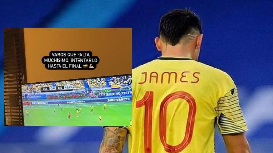 Apoyo de James Rodríguez a la Selección. 