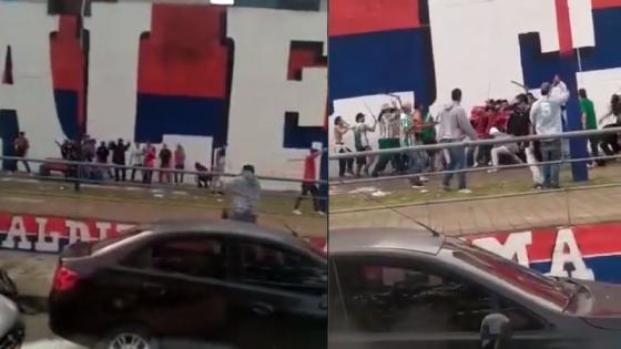 Cuatro heridos dejó pelea de hinchas de Nacional y Medellín