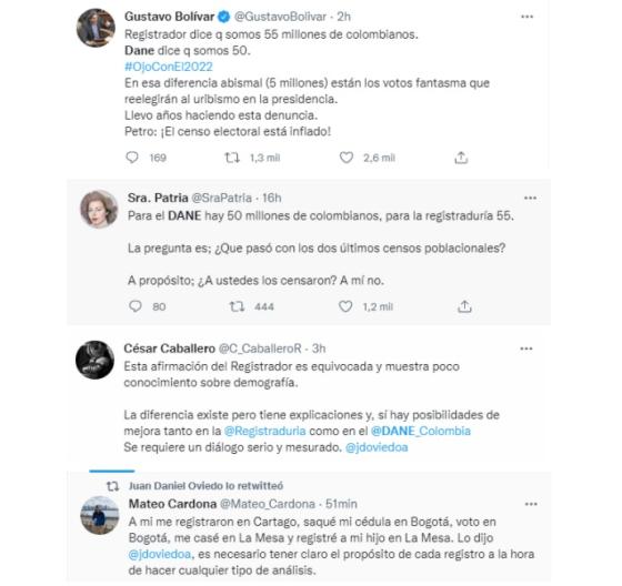 Pelea entre el Dane y la Registraduría. 