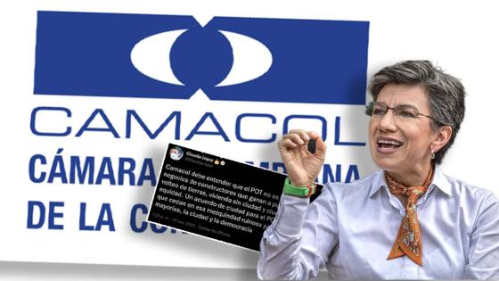 Usuarios sobre Tweet de Claudia López a Camacol Usuarios sobre Tweet de Claudia López a Camacol