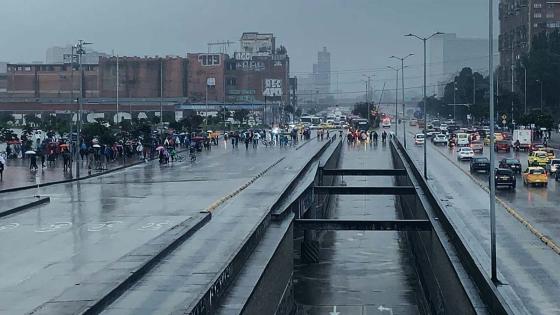 Fuertes lluvias en Bogotá