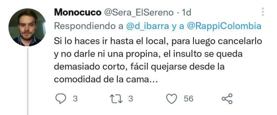 Opiniones ante insulto de domiciliario Opiniones ante insulto de domiciliario