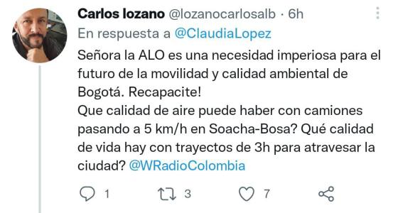 Reacción de las personas por Tweet de Claudia López Reacción de las personas por Tweet de Claudia López