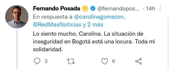 Roban a periodista en Bogotá Roban a periodista en Bogotá