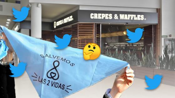 ¿Crepes & Waffles "provida"? Crepes & Waffles.