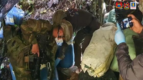 Incautan cocaína campamento ELN Incautan cocaína campamento ELN