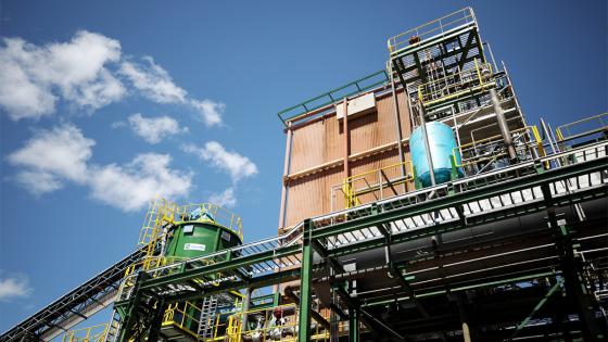 Planta de energía renovable en Puerto Carreño. Planta de energía.