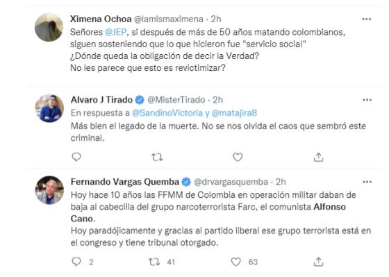 Reacciones al aniversario de la muerte de Alfonso Cano. Aniversario de la muerte de Alfonso Cano.