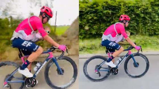 Polémico video de Rigoberto Urán con su hija en bicicleta