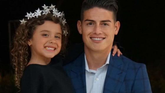 La felicidad de la hija de James Rodríguez por humilde regalo de Navidad