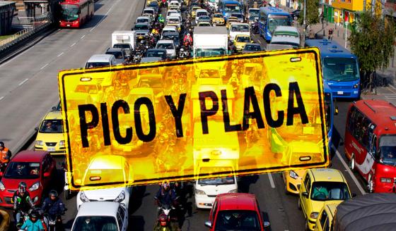Se levanta el pico y placa para carros particulares en Bogotá Se levanta el pico y placa para carros particulares en Bogotá