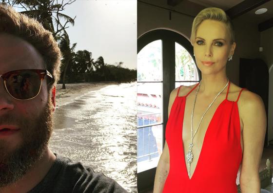 Instagram - @sethrogen / @charlizeafrica