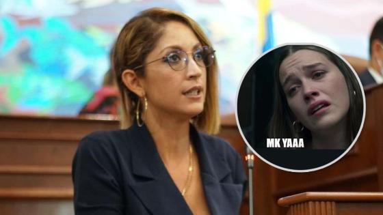 Jennifer Arias estalló en plena sesión al estilo del meme 