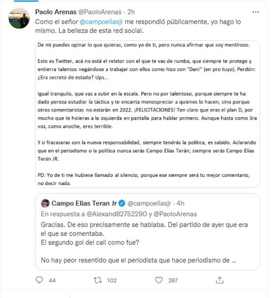 Rifirrafe entre periodistas deportivos por partido del Junior vs. Cali