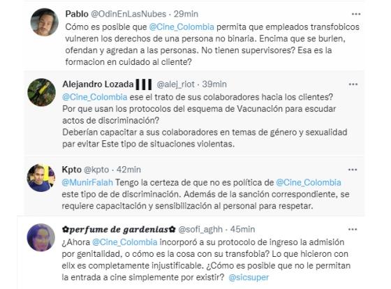 ¿Discriminación en Cine Colombia?