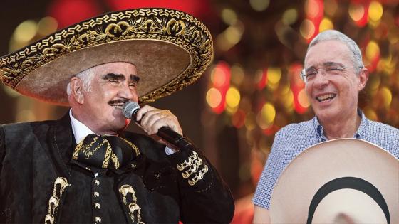 Vicente Fernández y Álvaro Uribe Vélez 