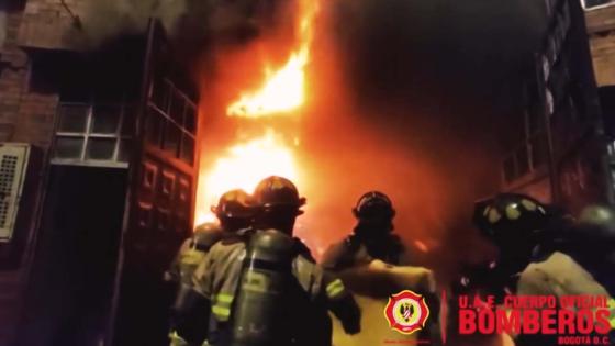 Incendio en el barrio Unir, Engativá Incendio en el barrio Unir, Engativá