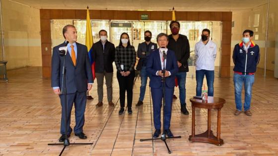 Reunión de Claudia López y el viceministro del interior 