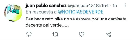 Aparente nueva camiseta del Nacional Aparente nueva camiseta del Nacional