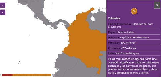 Colombia en el ranking Colombia en el ranking