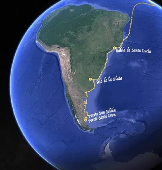 Buscando un atajo en el Atlántico sur (expedición fatal Magallanes - Elcano) Buscando un atajo en el Atlántico sur (expedición fatal Magallanes - Elcano)