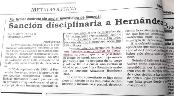 Prensa Rodolfo Hernández Prensa Rodolfo Hernández
