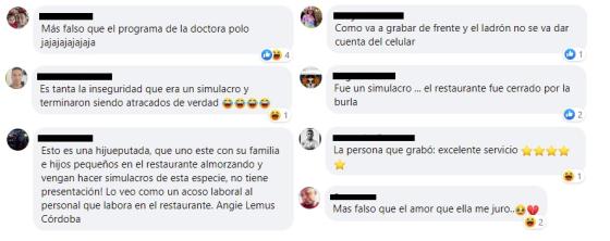Reacciones restaurante Reacciones restaurante