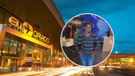 Periodista atrapada en el aeropuerto internacional El Dorado 