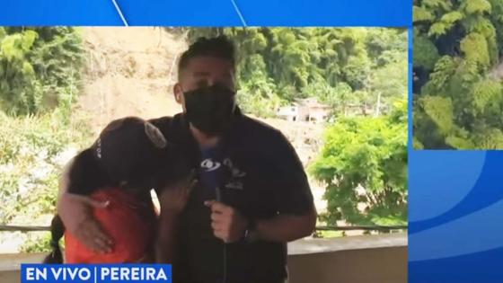 abrazo periodista Noticias Caracol Pereira