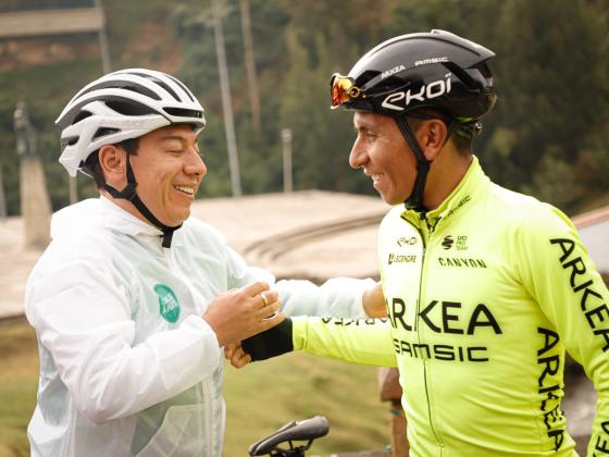 Nairo Quintana pedaleará en la campaña de Carlos Amaya