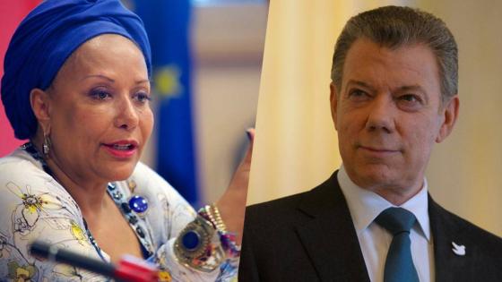 Piedad Córdoba y Juan Manuel Santos 