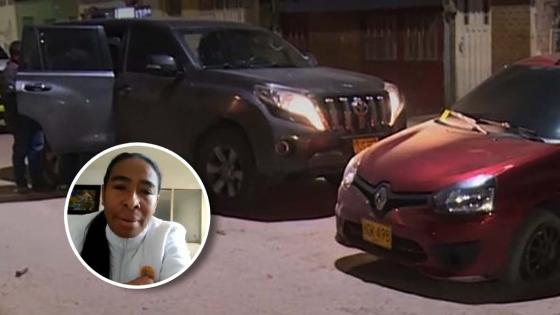 Amparo Toloza, camioneta donde se transportaba