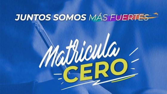 matrícula-cero