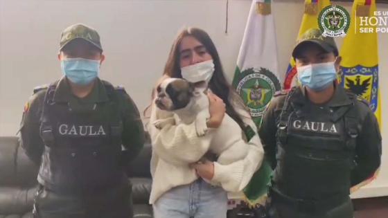 Perrita secuestrada en Bogotá 
