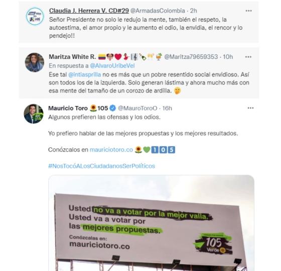 Reacciones Uribe Reacciones Uribe