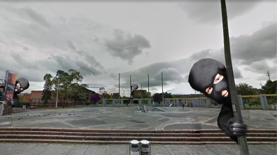Parque Lleras, lugar donde se presentó el atraco Parque Lleras, lugar donde se presentó el atraco