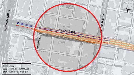 Cierres viales programados en Bogotá 