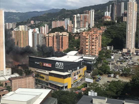 Incendio Aves María Sabaneta