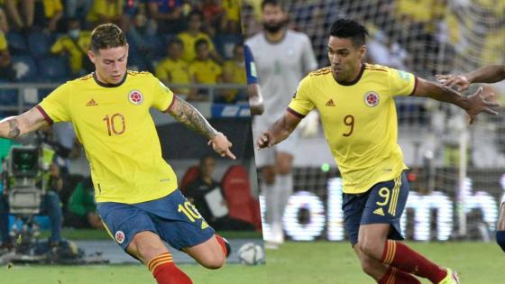 James Rodríguez y Radamel Falcao James Rodríguez y Radamel Falcao