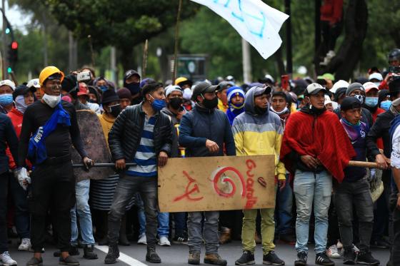 Indigenas Ecuador protestas estado de excepción Indigenas Ecuador protestas estado de excepción