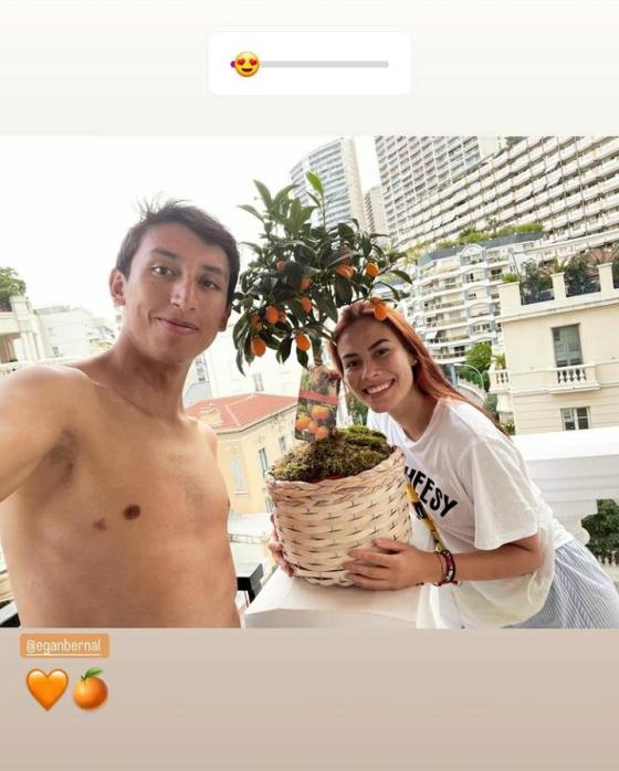 Egan Bernal y su lado romántico en Mónaco Egan Bernal y su lado romántico en Mónaco
